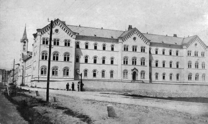 Frankopanska ulica 1863. godine, potok Tuškanac, crkva Svetog Vinka Paulskog